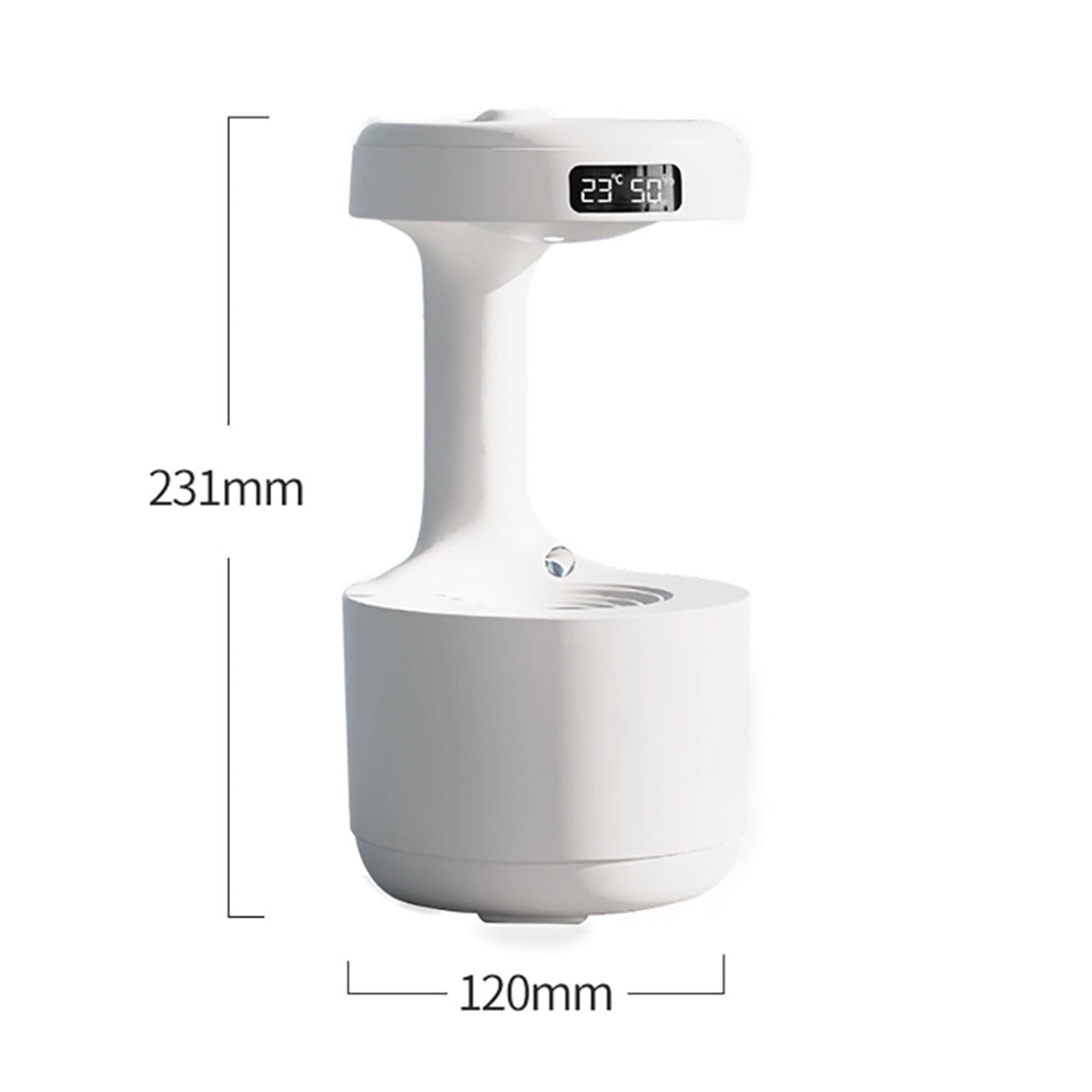 800ML Anti-gravity Water Drop Humidifier Night Light Weightless Sprayer Bedroom Water Drops Ultrasonic Cool Mist Maker Fogger - mglopal