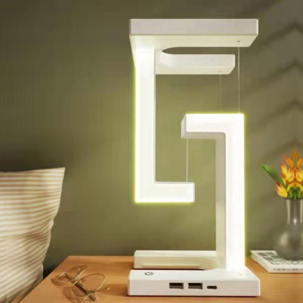 Smartphone Wireless Charging Suspension Table Lamp Eye Protection Led Night Light Home Garden Romantic Desk Decoration