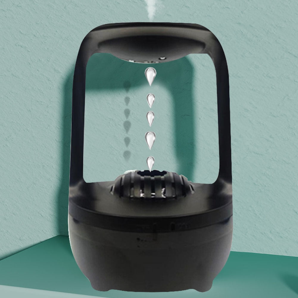 800ML Anti-gravity Water Drop Humidifier Night Light Weightless Sprayer Bedroom Water Drops Ultrasonic Cool Mist Maker Fogger - mglopal