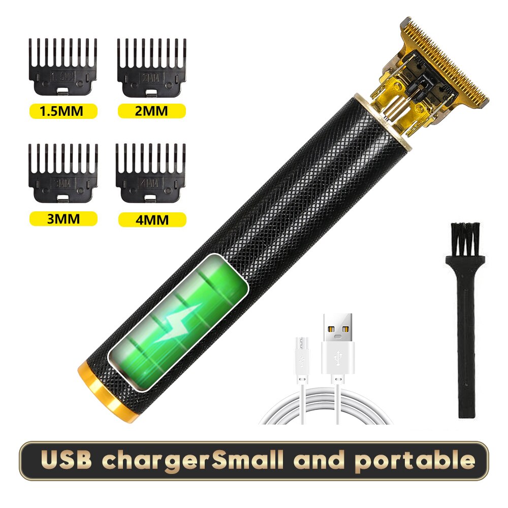 T9 USB Elektrische Haar Clipper Für Männer Haar Schneiden Maschine Wiederaufladbare Mann Rasierer Trimmer Friseur Bart Trimmer - mglopal