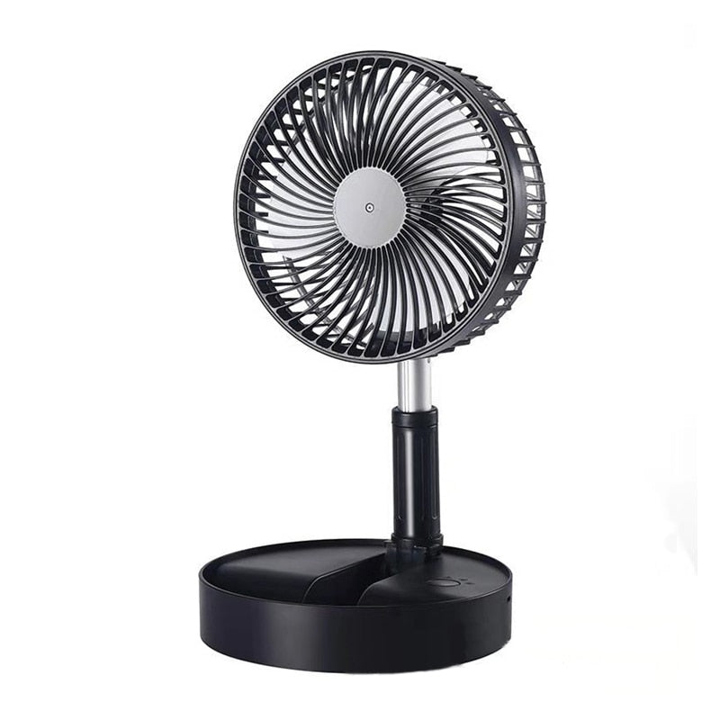 7200mAh USB Rechargeable Portable Fan Household Foldable TelescopicFan LowNoise Electric Cooling Fan 4 Speed campingPortable Fan