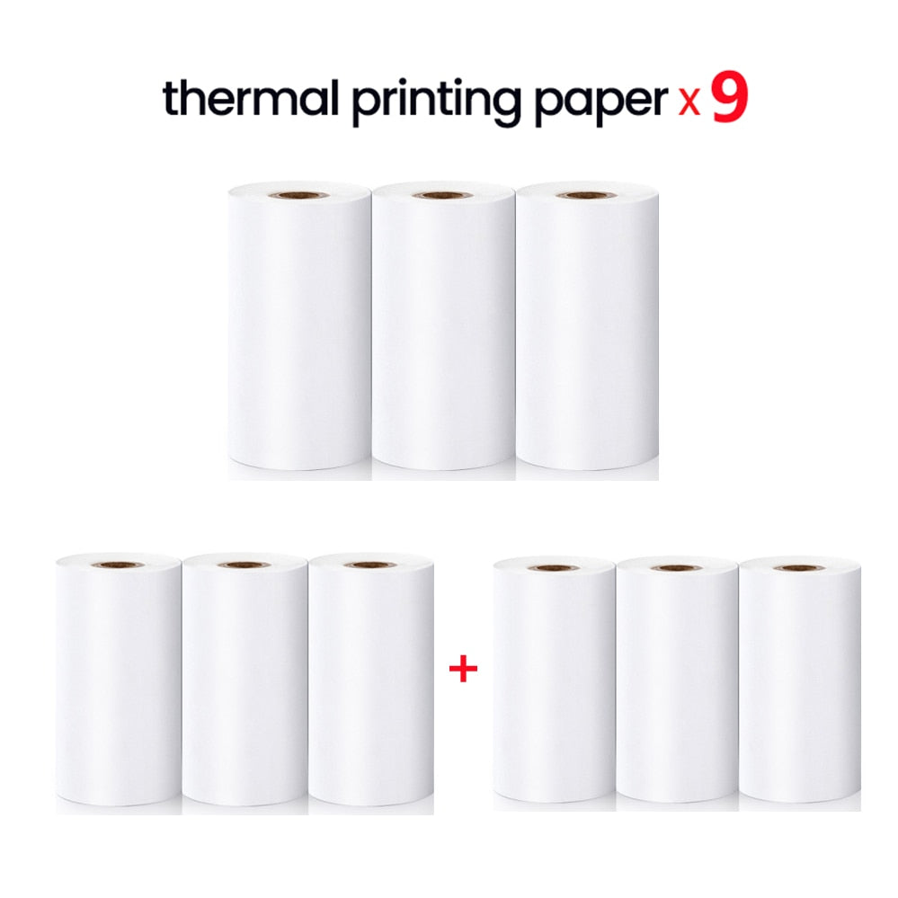 Elough Mini Printer Portable Label Printer Sticker Wireless Inkless Self-adhesive Thermal Printer Impresora Portátil Android IOS - mglopal