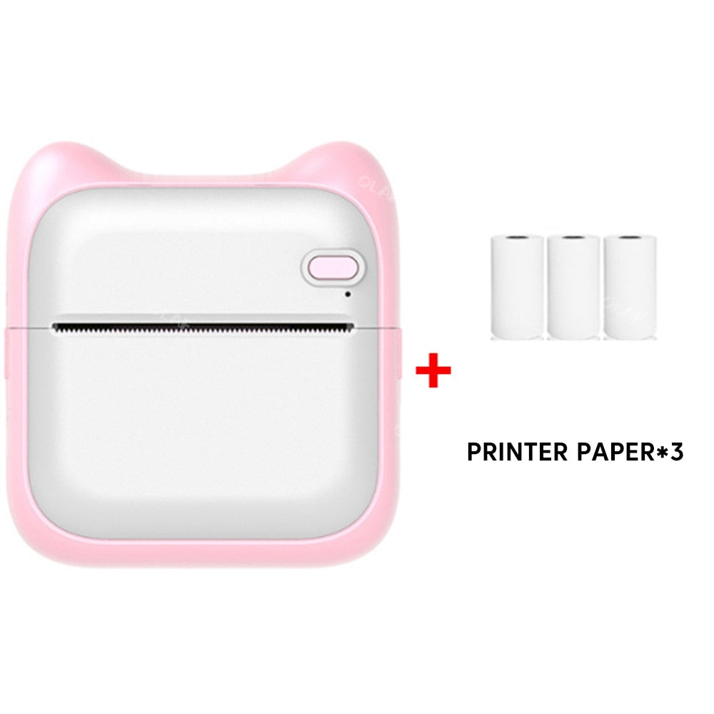 Elough Mini Printer Portable Label Printer Sticker Wireless Inkless Self-adhesive Thermal Printer Impresora Portátil Android IOS - mglopal