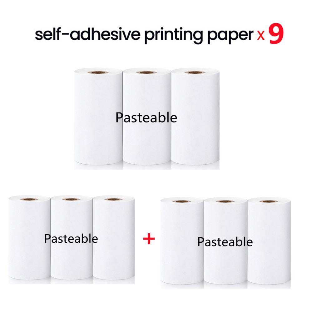 Elough Mini Printer Portable Label Printer Sticker Wireless Inkless Self-adhesive Thermal Printer Impresora Portátil Android IOS - mglopal