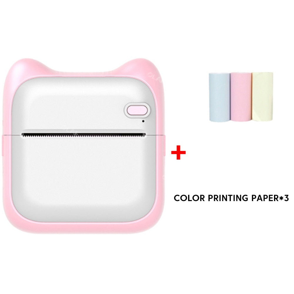 Elough Mini Printer Portable Label Printer Sticker Wireless Inkless Self-adhesive Thermal Printer Impresora Portátil Android IOS - mglopal